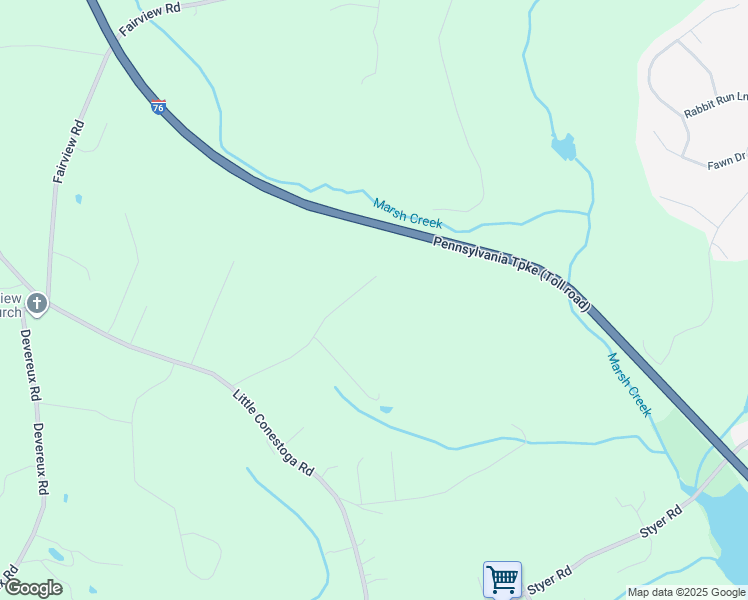 map of restaurants, bars, coffee shops, grocery stores, and more near 82 Walnut Bank Road in Glenmoore