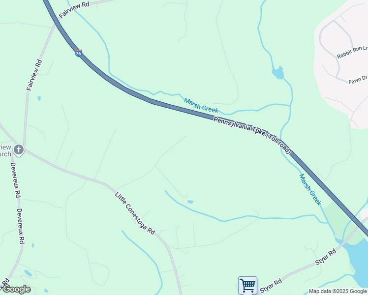 map of restaurants, bars, coffee shops, grocery stores, and more near 82 Walnut Bank Road in Glenmoore