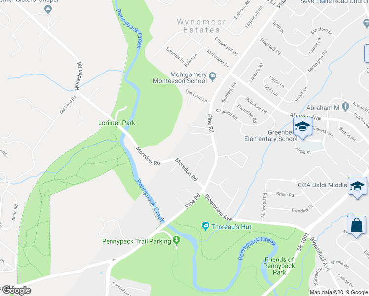 map of restaurants, bars, coffee shops, grocery stores, and more near 1 Moredon Road in Philadelphia