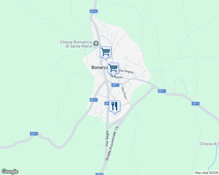 map of restaurants, bars, coffee shops, grocery stores, and more near 9 Via Enrico Toti in Provincia di Oristano