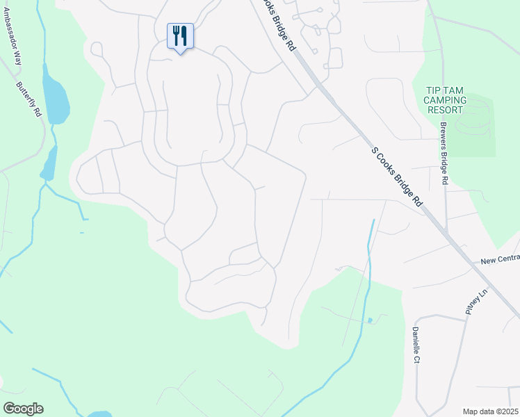 map of restaurants, bars, coffee shops, grocery stores, and more near 35 Wild Dunes Way in Jackson