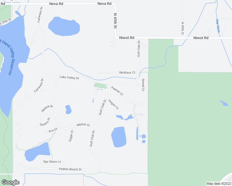 map of restaurants, bars, coffee shops, grocery stores, and more near 4519 Palmer Court in Longmont