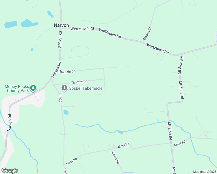 map of restaurants, bars, coffee shops, grocery stores, and more near 909 Glorry Lane in Narvon