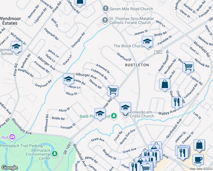 map of restaurants, bars, coffee shops, grocery stores, and more near 737 Alburger Avenue in Philadelphia