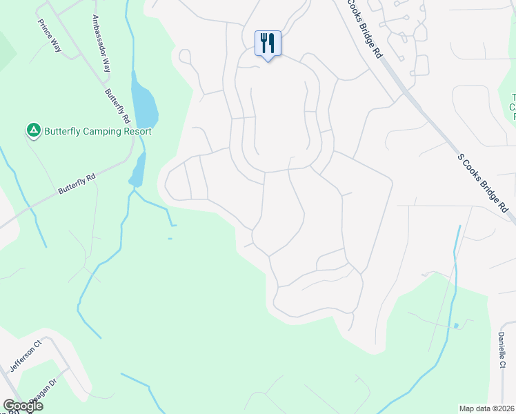 map of restaurants, bars, coffee shops, grocery stores, and more near 199 Wild Dunes Way in Jackson Township