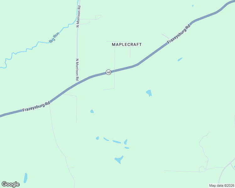 map of restaurants, bars, coffee shops, grocery stores, and more near 3440 Miles Run Road in Dresden