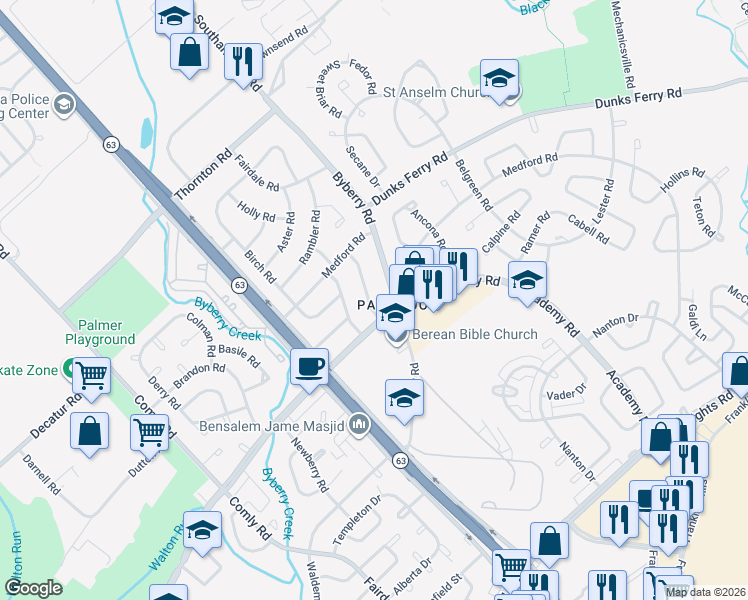 map of restaurants, bars, coffee shops, grocery stores, and more near in Philadelphia
