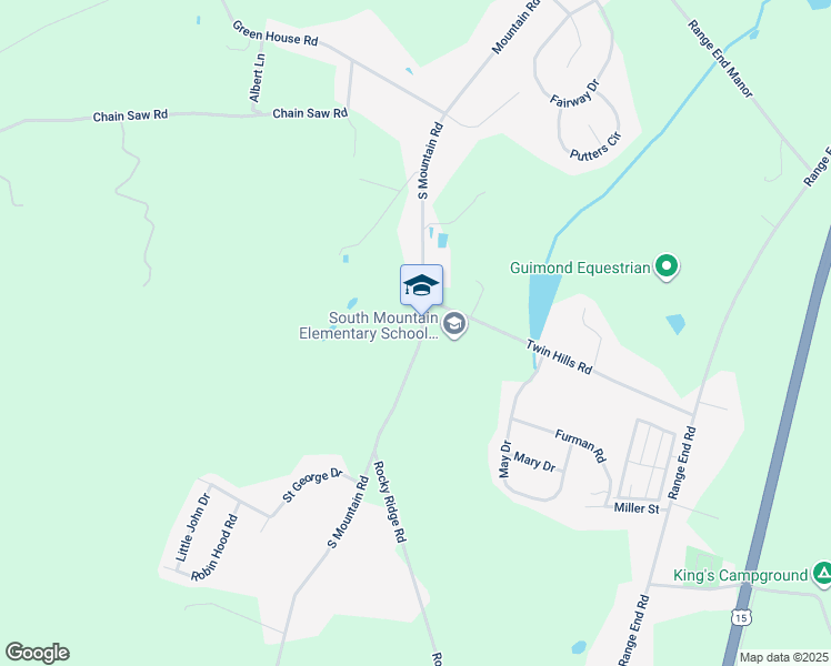 map of restaurants, bars, coffee shops, grocery stores, and more near 710 South Mountain Road in Dillsburg