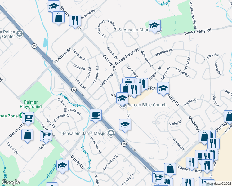 map of restaurants, bars, coffee shops, grocery stores, and more near in Philadelphia