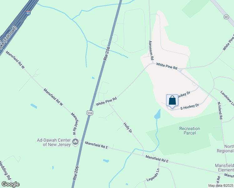 map of restaurants, bars, coffee shops, grocery stores, and more near 535 White Pine Road in Mansfield