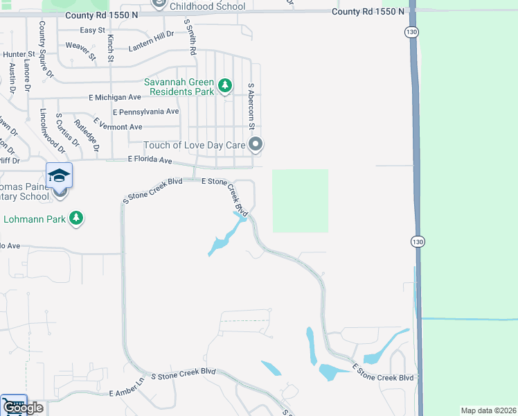 map of restaurants, bars, coffee shops, grocery stores, and more near 1826 South Bohn Circle in Urbana