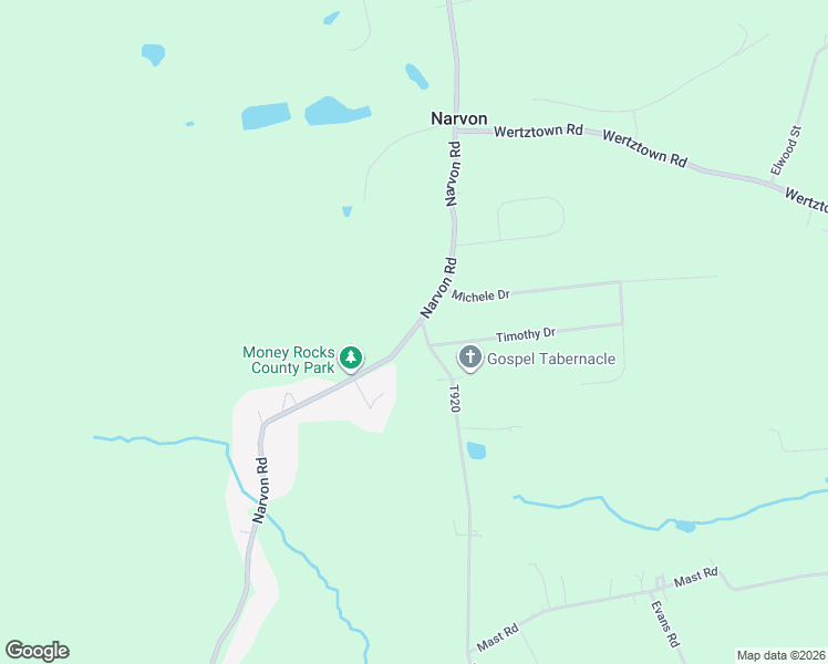 map of restaurants, bars, coffee shops, grocery stores, and more near 957 Narvon Road in Narvon