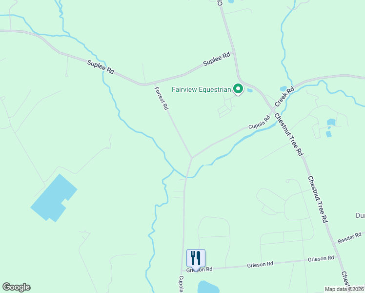 map of restaurants, bars, coffee shops, grocery stores, and more near 40 Forrest Road in Honey Brook