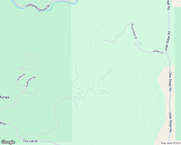 map of restaurants, bars, coffee shops, grocery stores, and more near 1057 Reed Ranch Road in Boulder