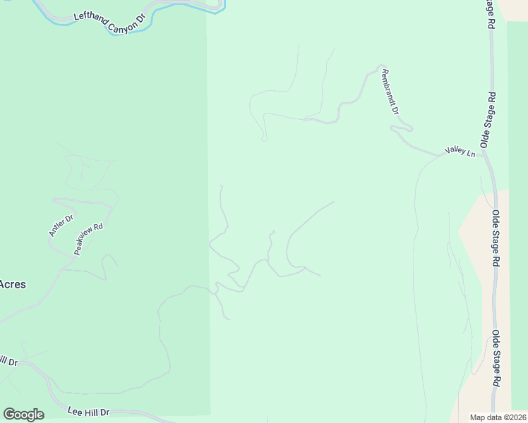 map of restaurants, bars, coffee shops, grocery stores, and more near 1057 Reed Ranch Road in Boulder