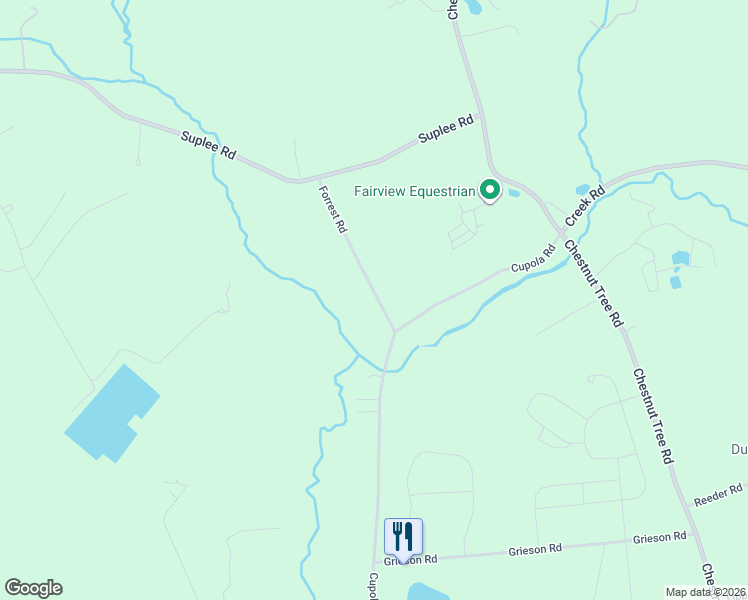 map of restaurants, bars, coffee shops, grocery stores, and more near 40 Forrest Road in Honey Brook