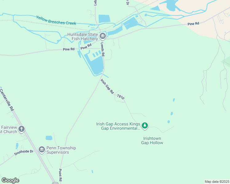map of restaurants, bars, coffee shops, grocery stores, and more near 43 Irish Gap Road in Newville