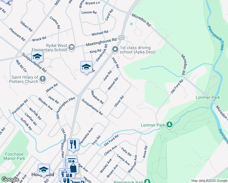 map of restaurants, bars, coffee shops, grocery stores, and more near 548 Stonewell Court in Montgomery County