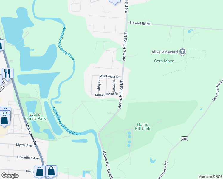 map of restaurants, bars, coffee shops, grocery stores, and more near 1658 Carolina Drive in Newark