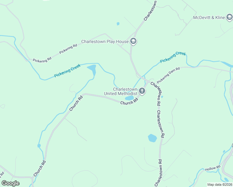 map of restaurants, bars, coffee shops, grocery stores, and more near 639 Church Road in Phoenixville