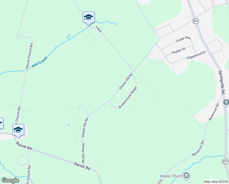 map of restaurants, bars, coffee shops, grocery stores, and more near 1155 Sheep Hill Rd in New Holland