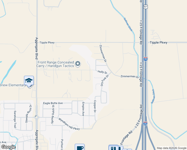 map of restaurants, bars, coffee shops, grocery stores, and more near 3507 Sawtooth Street in Frederick