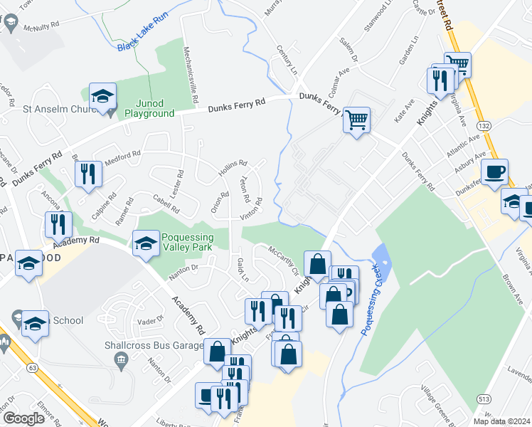 map of restaurants, bars, coffee shops, grocery stores, and more near 3587 Teton Road in Philadelphia