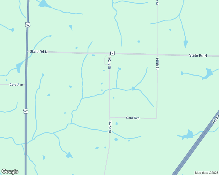 map of restaurants, bars, coffee shops, grocery stores, and more near 12466 162nd Street in Pattonsburg