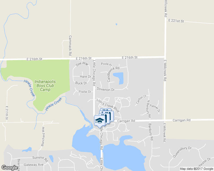 map of restaurants, bars, coffee shops, grocery stores, and more near 21370 Candlewick Road in Noblesville