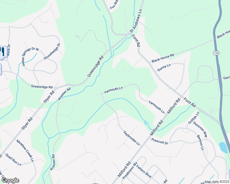 map of restaurants, bars, coffee shops, grocery stores, and more near 35 Yarmouth Lane in Downingtown