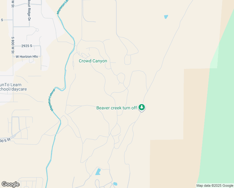 map of restaurants, bars, coffee shops, grocery stores, and more near 258 East Maple Ridge Drive in Springville