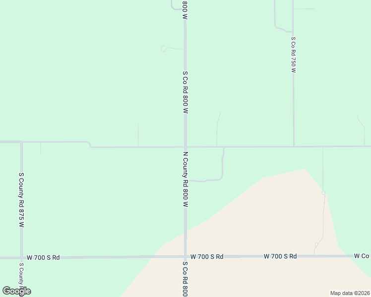 map of restaurants, bars, coffee shops, grocery stores, and more near 10501 South Co Road 800 West in Daleville