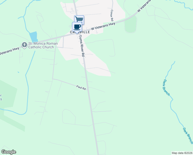 map of restaurants, bars, coffee shops, grocery stores, and more near 12 Sydor Avenue in Jackson Township