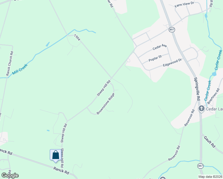 map of restaurants, bars, coffee shops, grocery stores, and more near 1178 Brownstone Ridge in New Holland