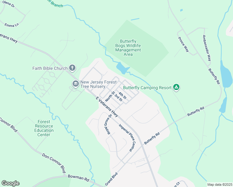 map of restaurants, bars, coffee shops, grocery stores, and more near 813 North Street in Jackson Township