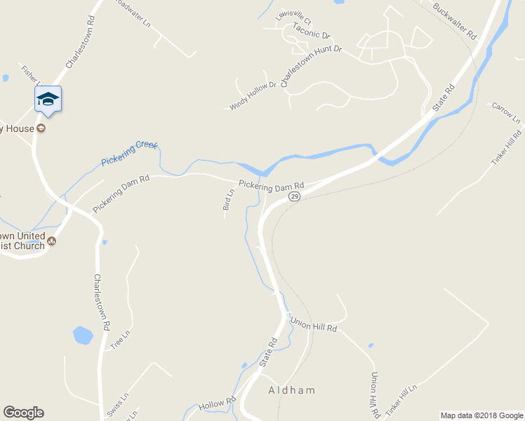 map of restaurants, bars, coffee shops, grocery stores, and more near Peaks Pike Road in Malvern