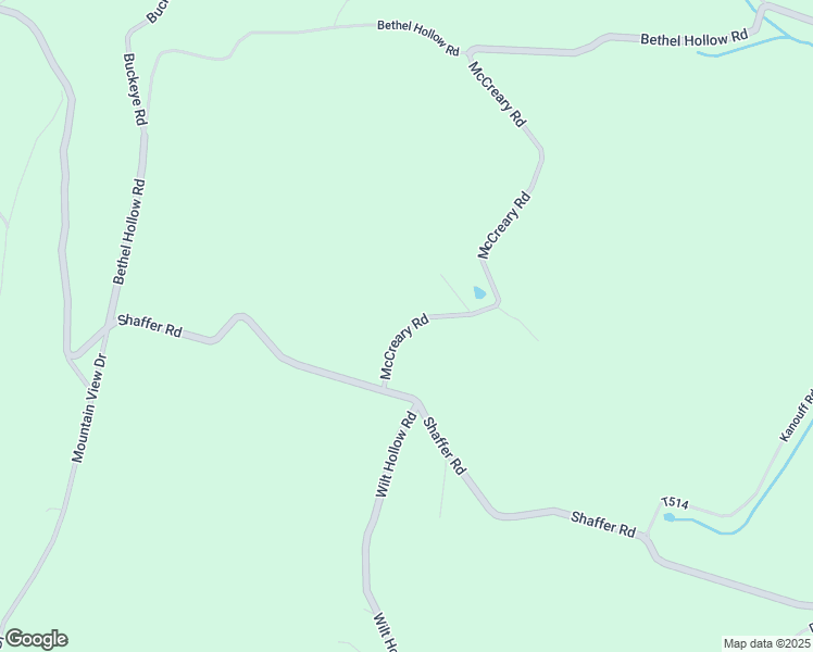 map of restaurants, bars, coffee shops, grocery stores, and more near 175 McCreary Road in Schellsburg