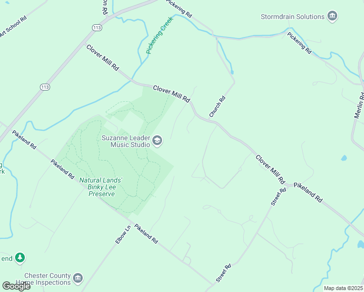 map of restaurants, bars, coffee shops, grocery stores, and more near 1624 Oak Hill Road in Chester Springs