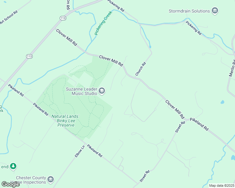 map of restaurants, bars, coffee shops, grocery stores, and more near 1624 Oak Hill Road in Chester Springs