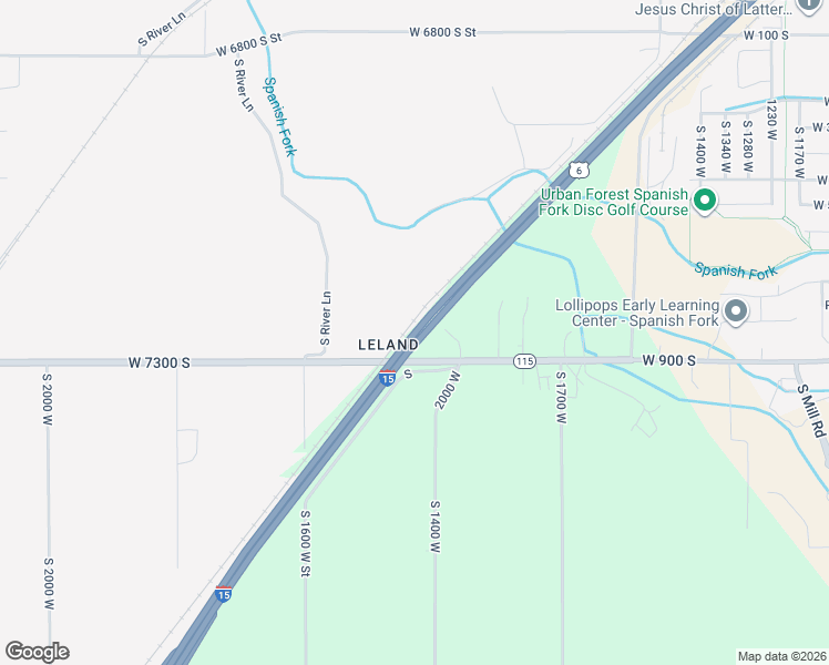 map of restaurants, bars, coffee shops, grocery stores, and more near Grand Army of the Republic Highway in Spanish Fork