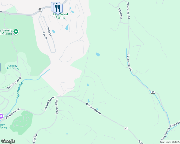 map of restaurants, bars, coffee shops, grocery stores, and more near 64-88 Bello Vedere in Wheeling