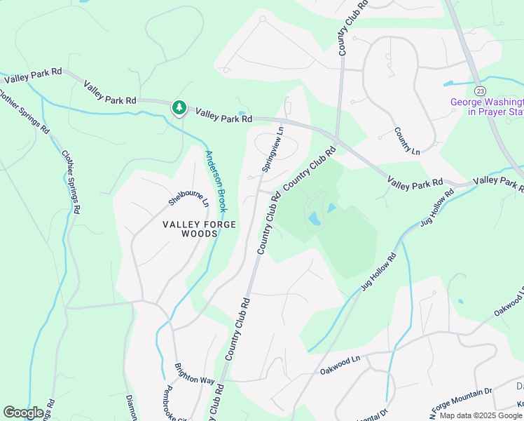map of restaurants, bars, coffee shops, grocery stores, and more near 427 Springview Lane in Phoenixville