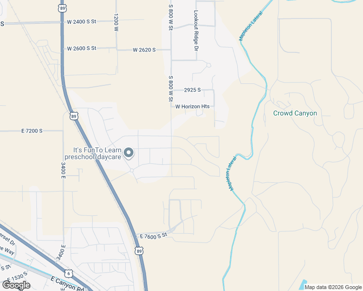map of restaurants, bars, coffee shops, grocery stores, and more near 762 West Rock Ridge Drive in Mapleton