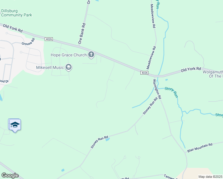 map of restaurants, bars, coffee shops, grocery stores, and more near 8 Mandy Ln in Dillsburg