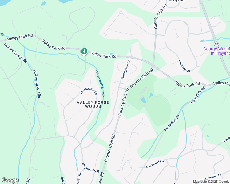 map of restaurants, bars, coffee shops, grocery stores, and more near 427 Springview Lane in Phoenixville