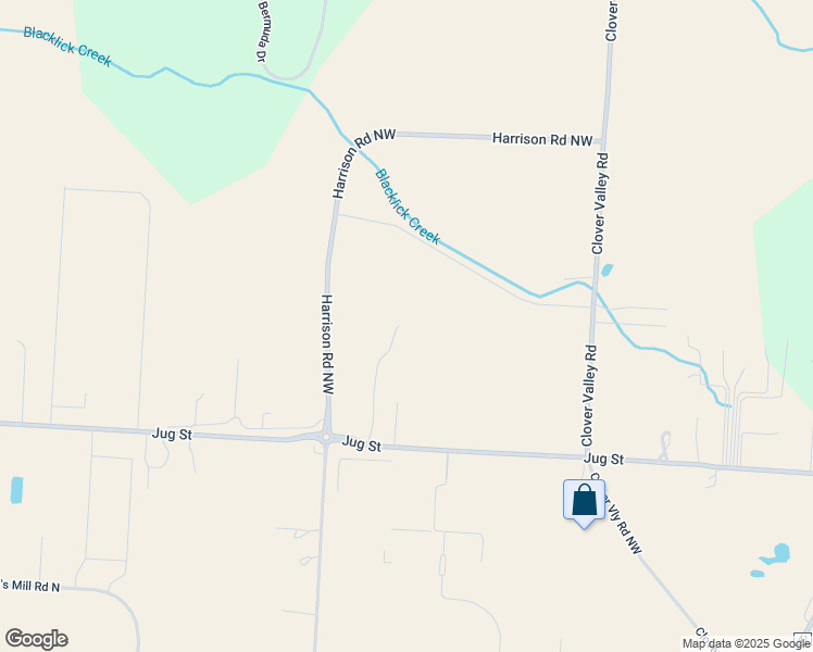 map of restaurants, bars, coffee shops, grocery stores, and more near 13030 Jug Street in Johnstown