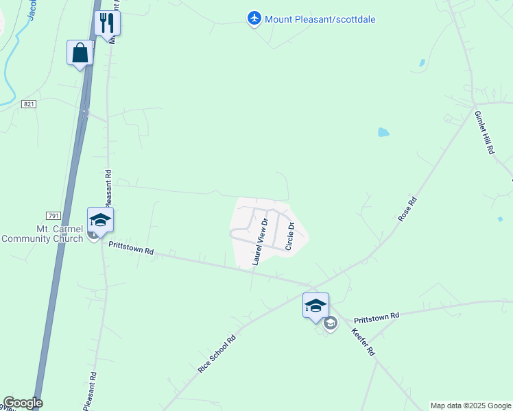 map of restaurants, bars, coffee shops, grocery stores, and more near 502 Hill Street in Mount Pleasant