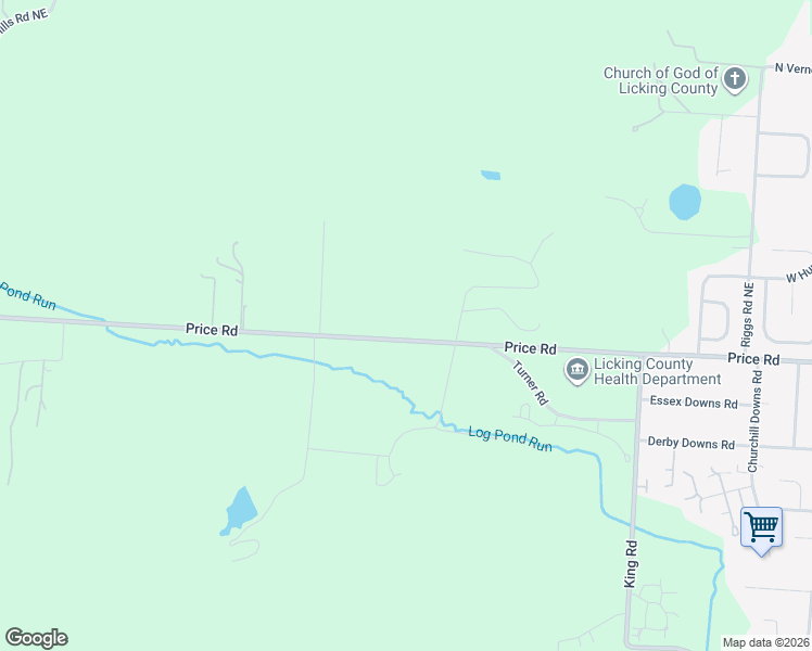 map of restaurants, bars, coffee shops, grocery stores, and more near 4444 Price Road in Newark