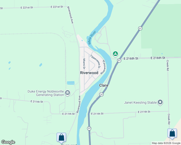 map of restaurants, bars, coffee shops, grocery stores, and more near 124 Hiawatha Drive in Noblesville