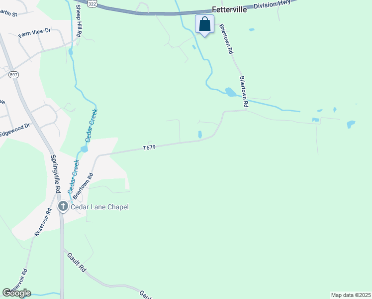 map of restaurants, bars, coffee shops, grocery stores, and more near 1422 Briertown Road in East Earl